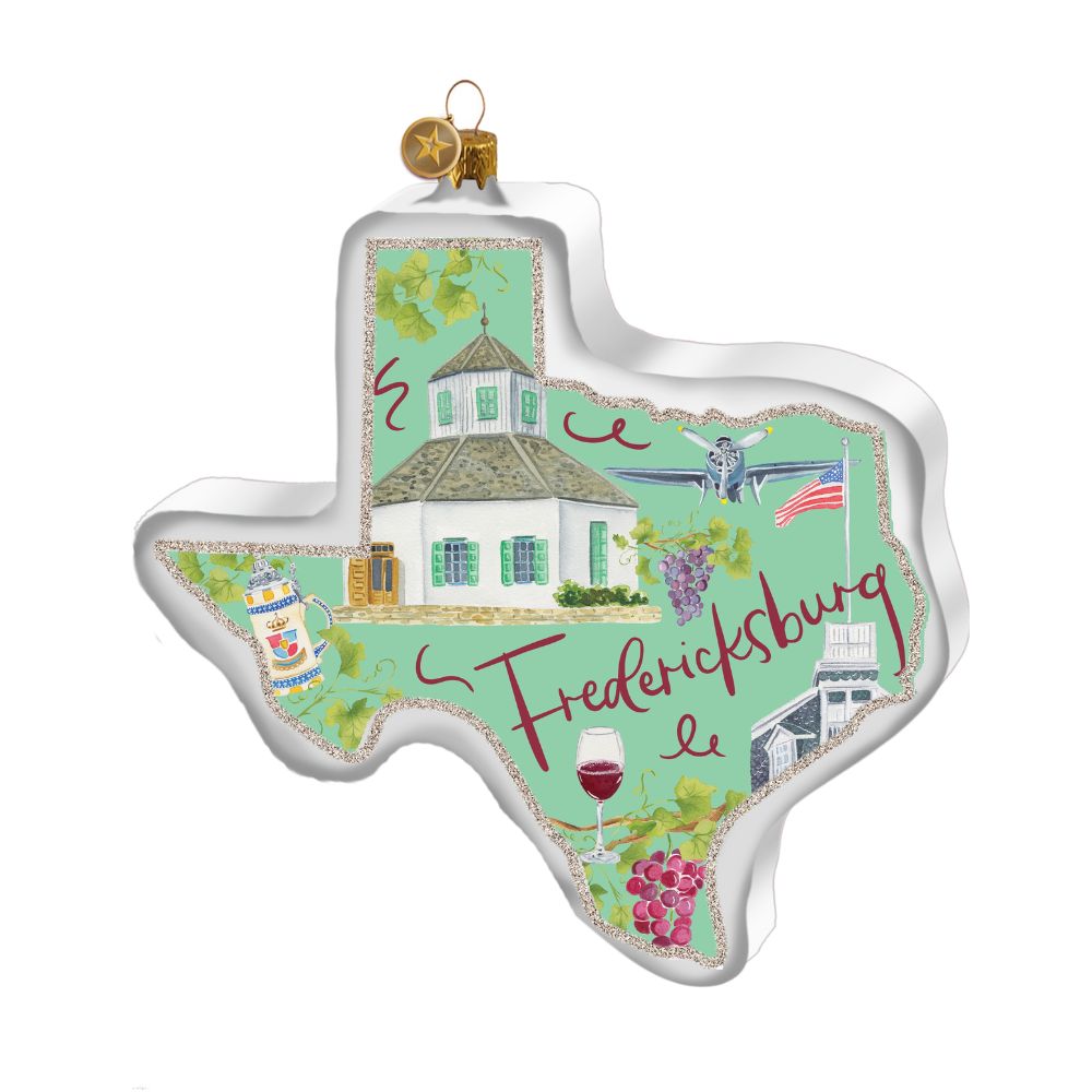 Fredericksburg Catherine Cartie City Capsule 2026 Texan Christmas Ornament