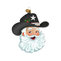 Custom: Kris Kringle Cowboy Santa 2026 Edition Texan Christmas Ornament