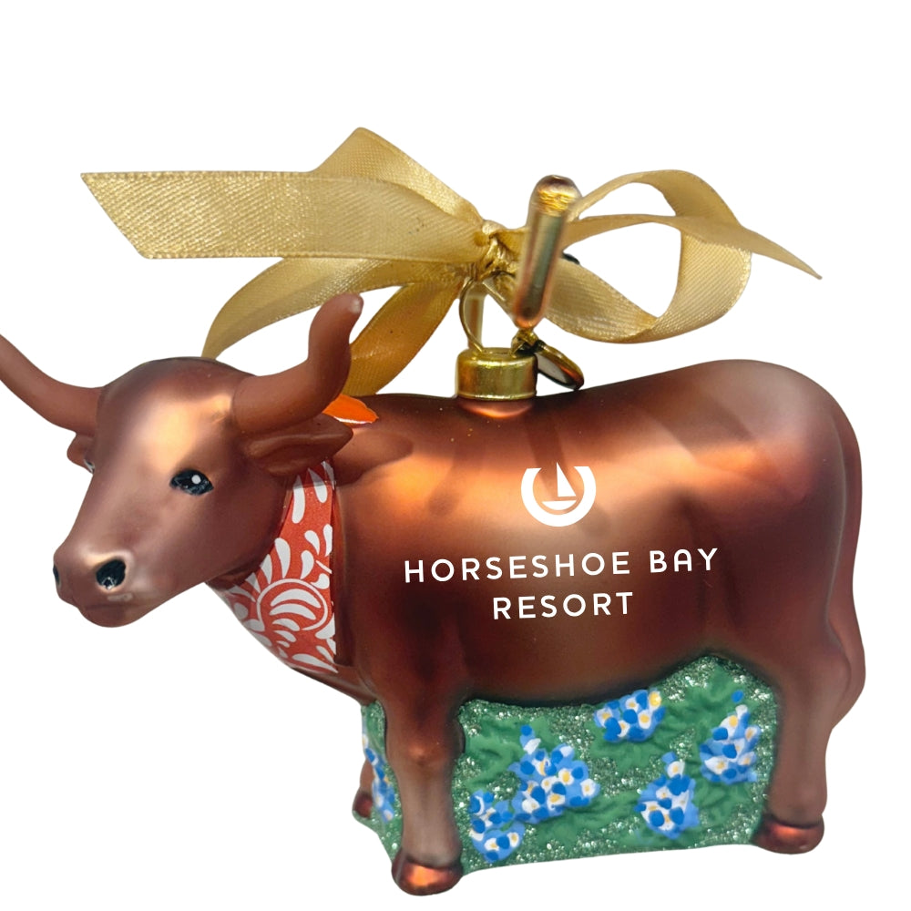 Horseshoe Bay Longhorn 2026 Texan Christmas Ornament