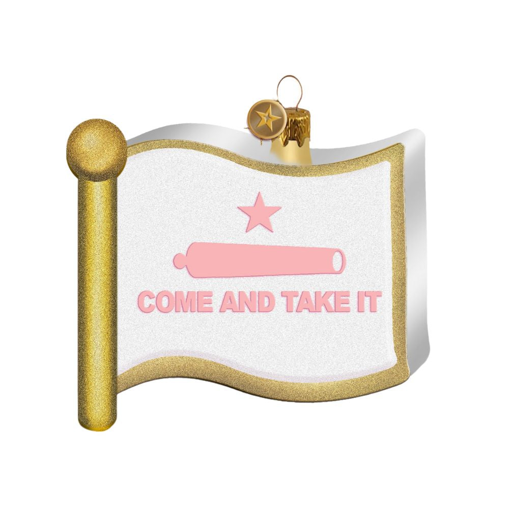 Come and Take It Texas Flag Texan Christmas Ornament