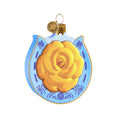 Lucky Horseshoe & Yellow Rose 2026 Edition Texan Christmas Ornament