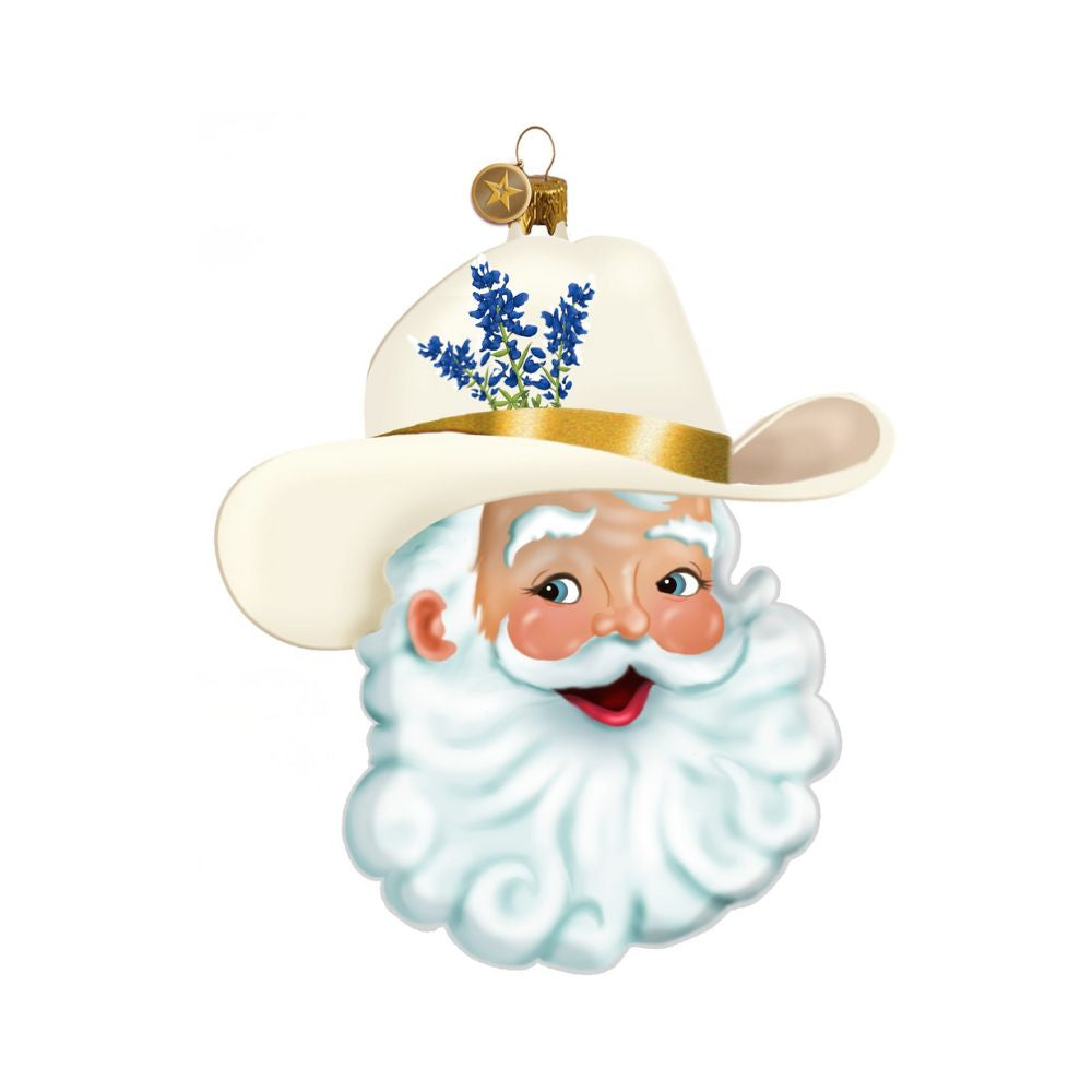 Cowboy Santa 2026 Edition Texan Christmas Ornament