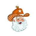 Game Day Burnt Orange Cowboy Santa 2026 Edition Texan Christmas Ornament