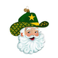 Game Day Green & Gold Cowboy Santa 2026 Edition Texan Christmas Ornament