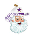 Game Day Purple Cowboy Santa 2026 Edition Texan Christmas Ornament