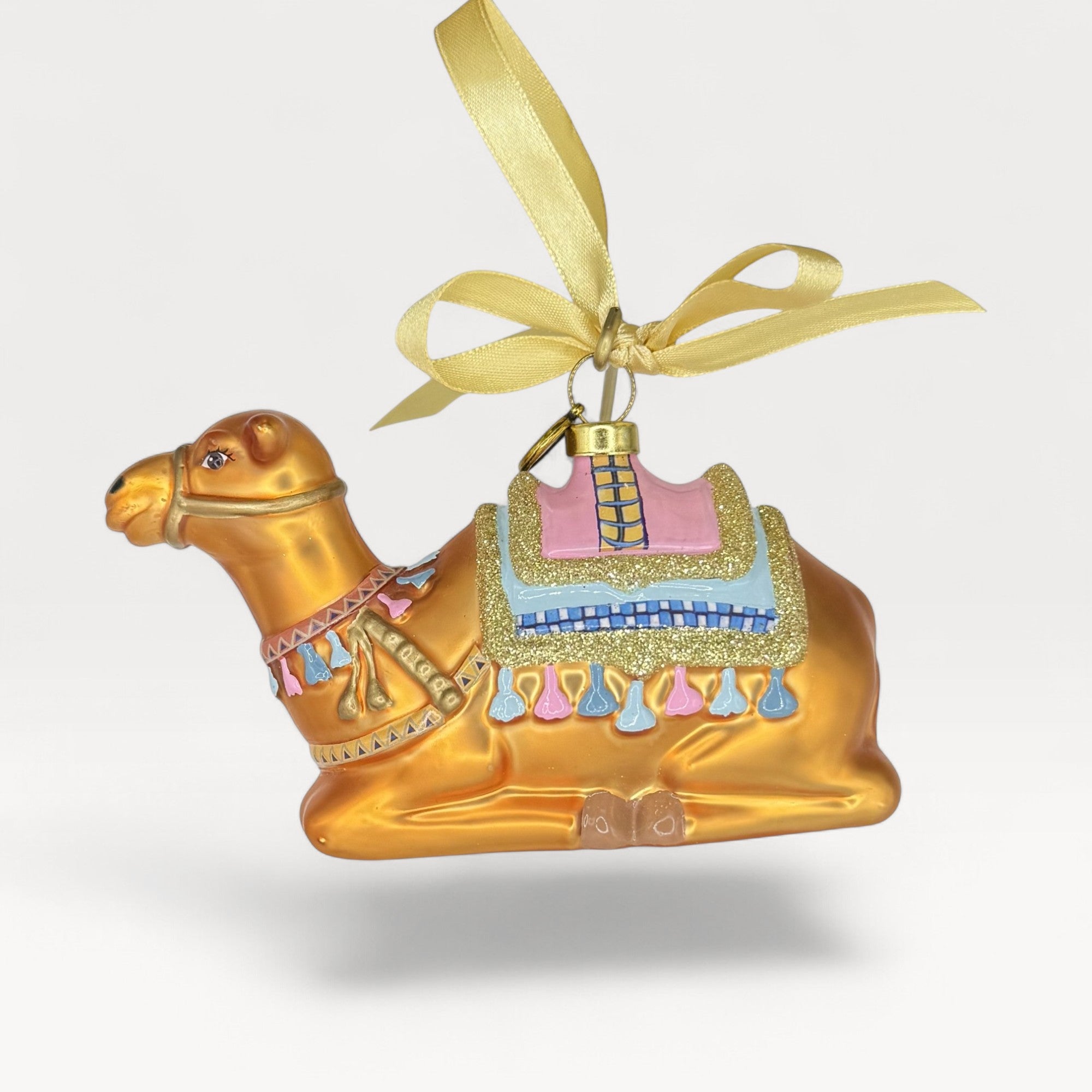 2026 Camel Blown Glass Christmas Ornament | Christian Nativity Collectible