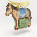 2026 Donkey Blown Glass Christmas Ornament | Nativity Collection