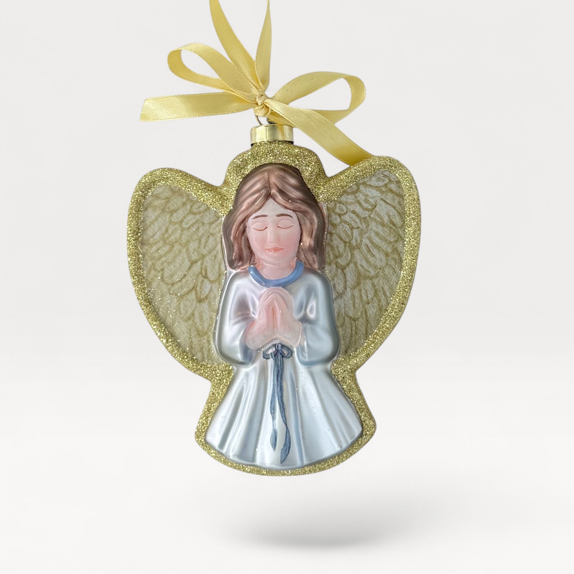 2026 Lauren Clyburn Angel Blown Glass Ornament | Christian Christmas Collectible