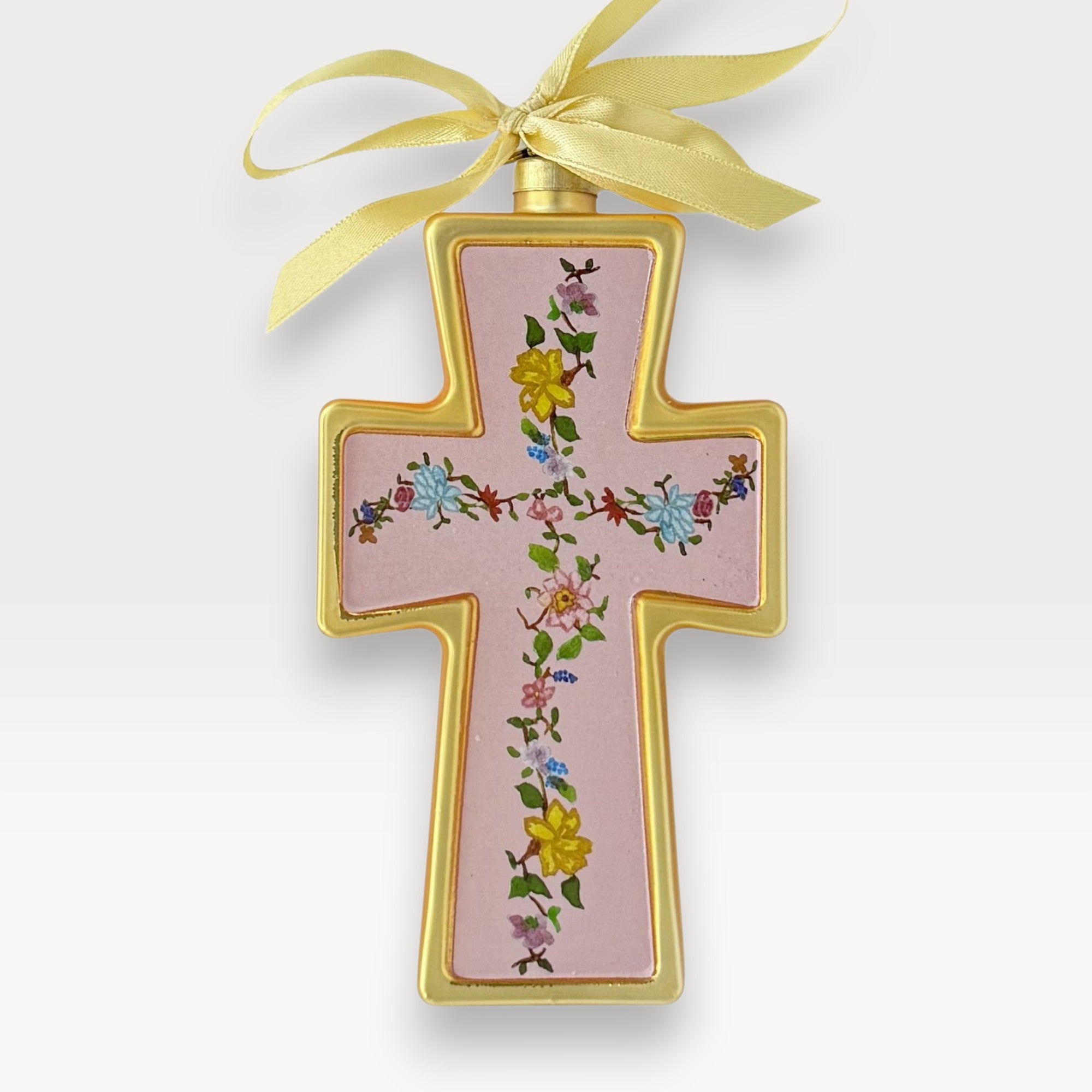 2026 Lauren Clyburn Cross Ornament | Blown Glass Christian Christmas Ornament