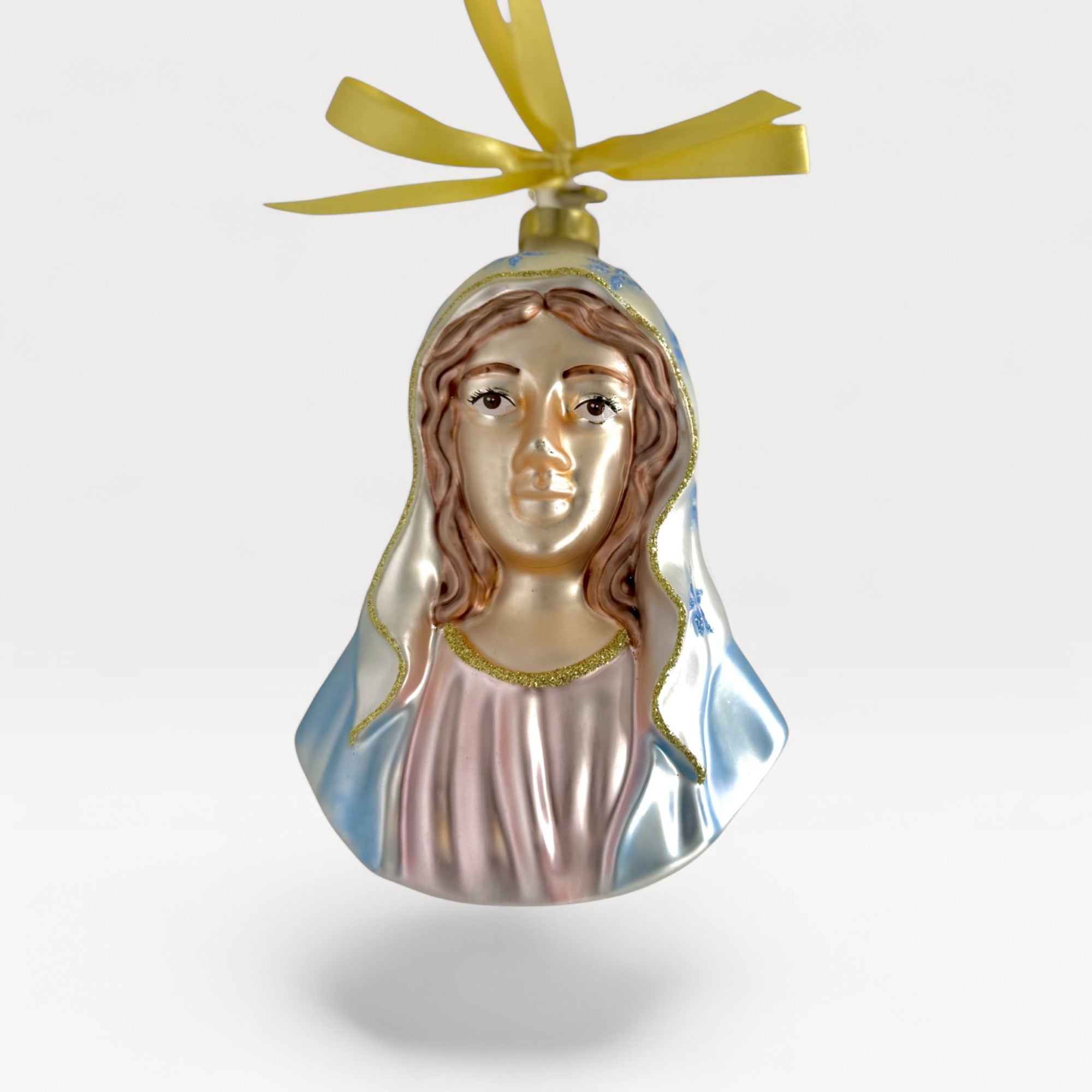 2026 Virgin Mary Blown Glass Christmas Ornament | Limited Edition Christian Collectible