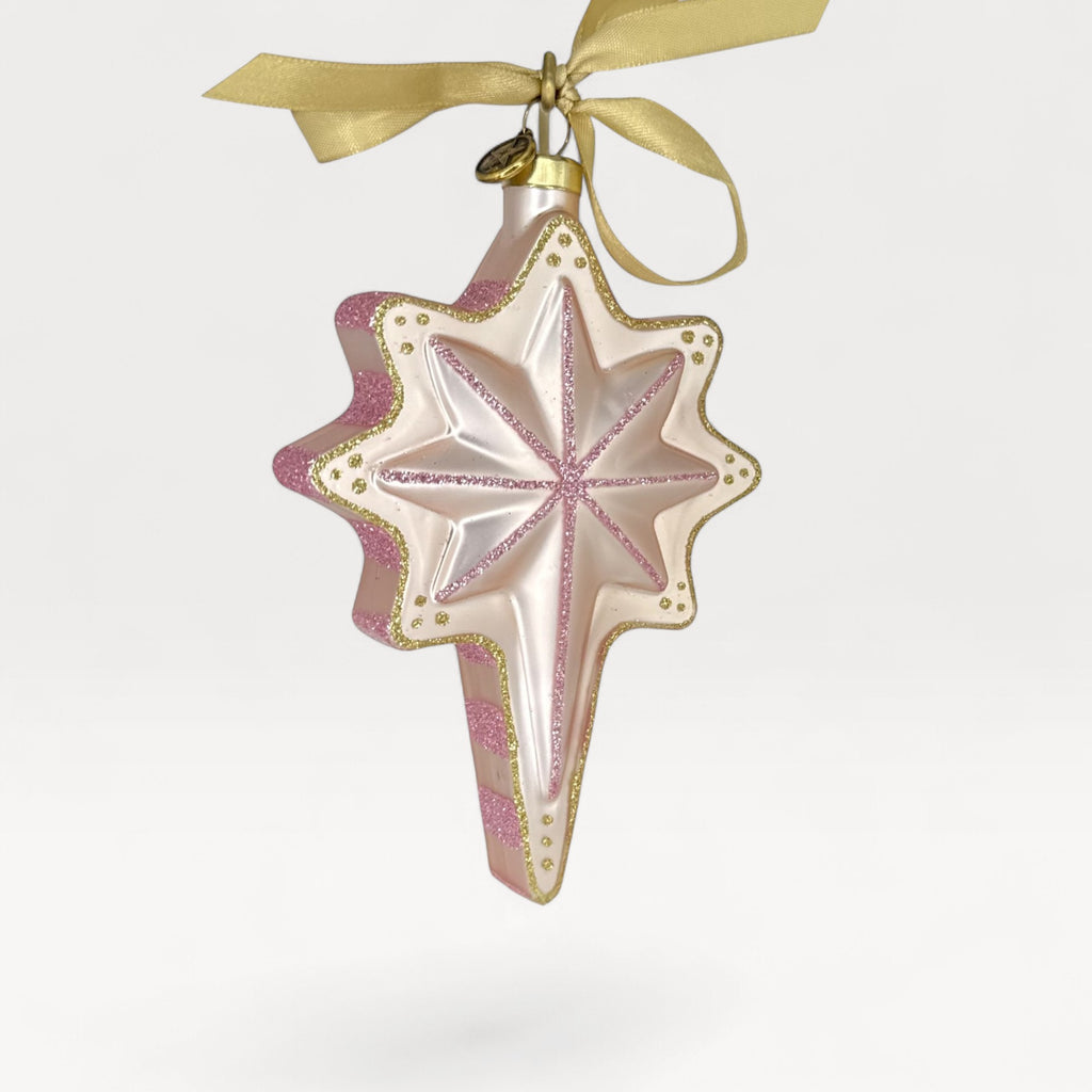 2026 Star of Bethlehem Blown Glass Christmas Ornament | Christian Collectible