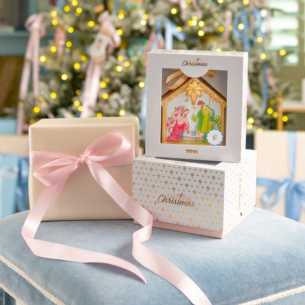 2026 Nativity Blown Glass Christmas Ornament | Catherine Cartie Limited Edition