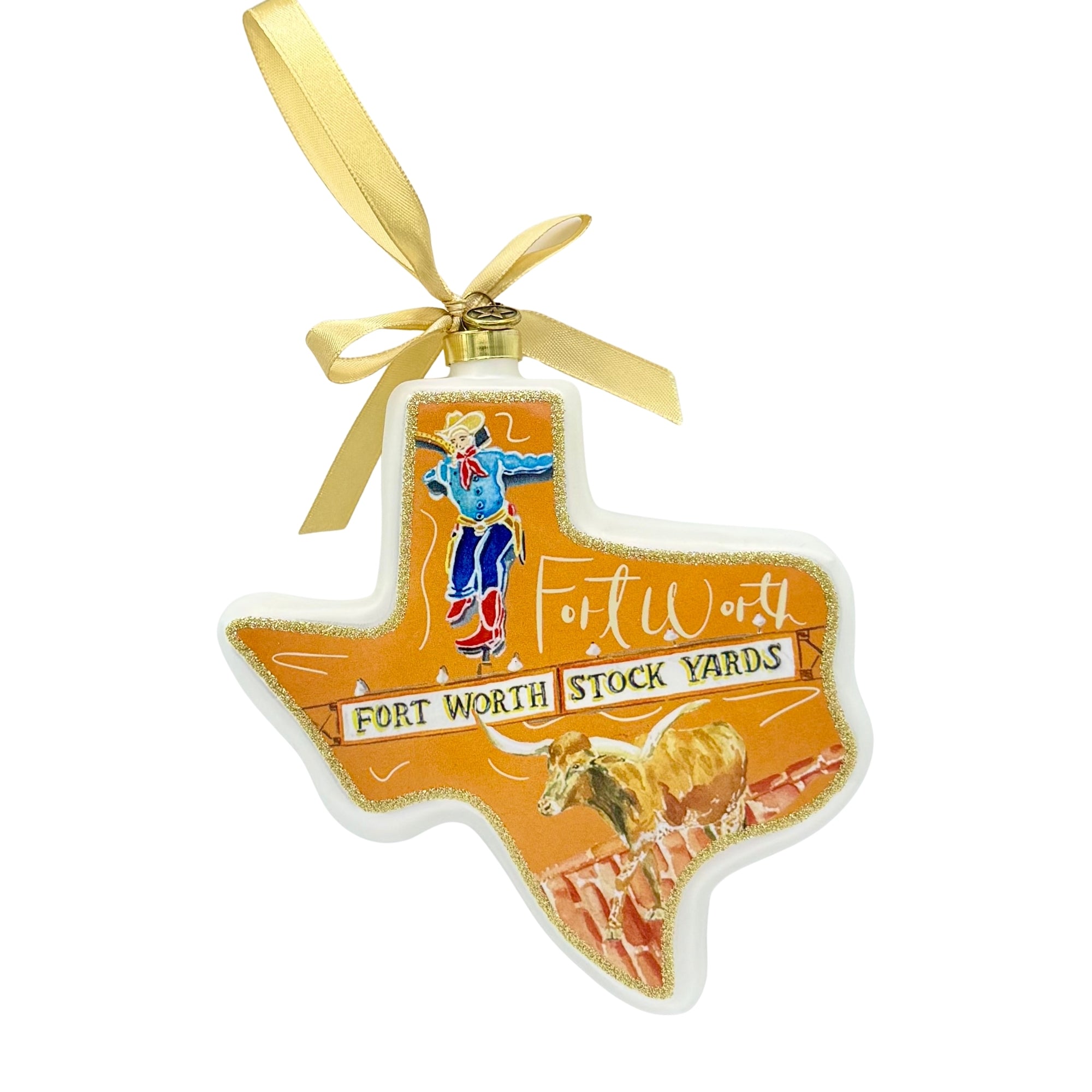 Fort Worth Catherine Cartie City Capsule 2026 Texan Christmas Ornament