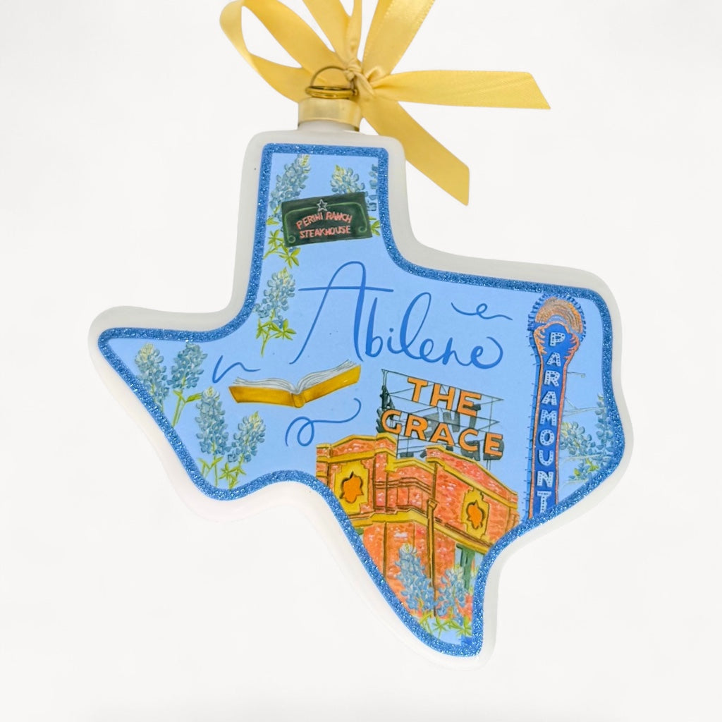 Abilene Catherine Cartie City Capsule 2026 Texan Christmas Ornament